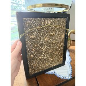 Antique English Mirror Petite Victorian Wood Frame Heavy